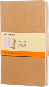 Moleskine Kraft Large Ruled Cahier Kraft Brown(Pack of 3)